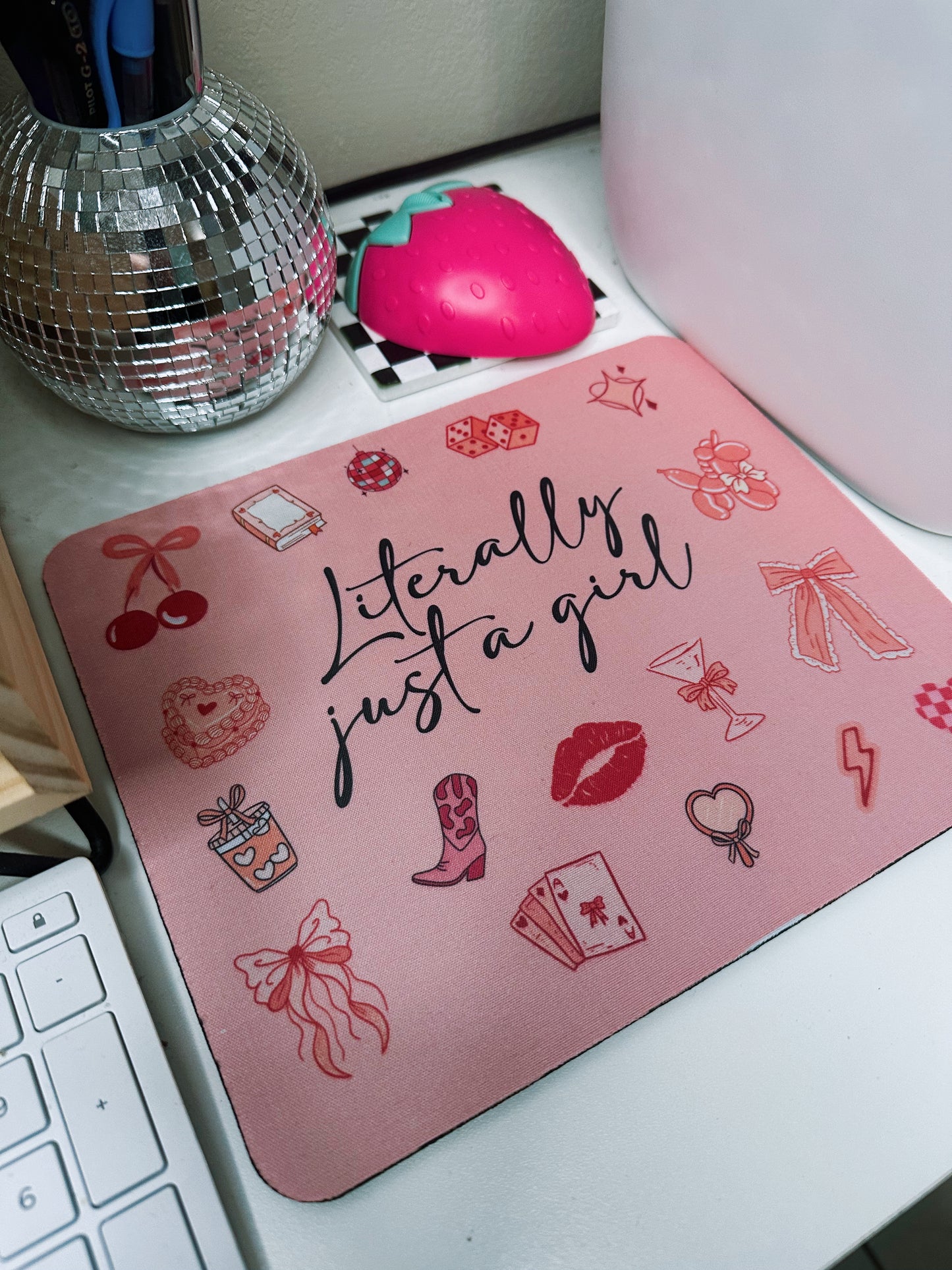 Literally just a girl Mousepad