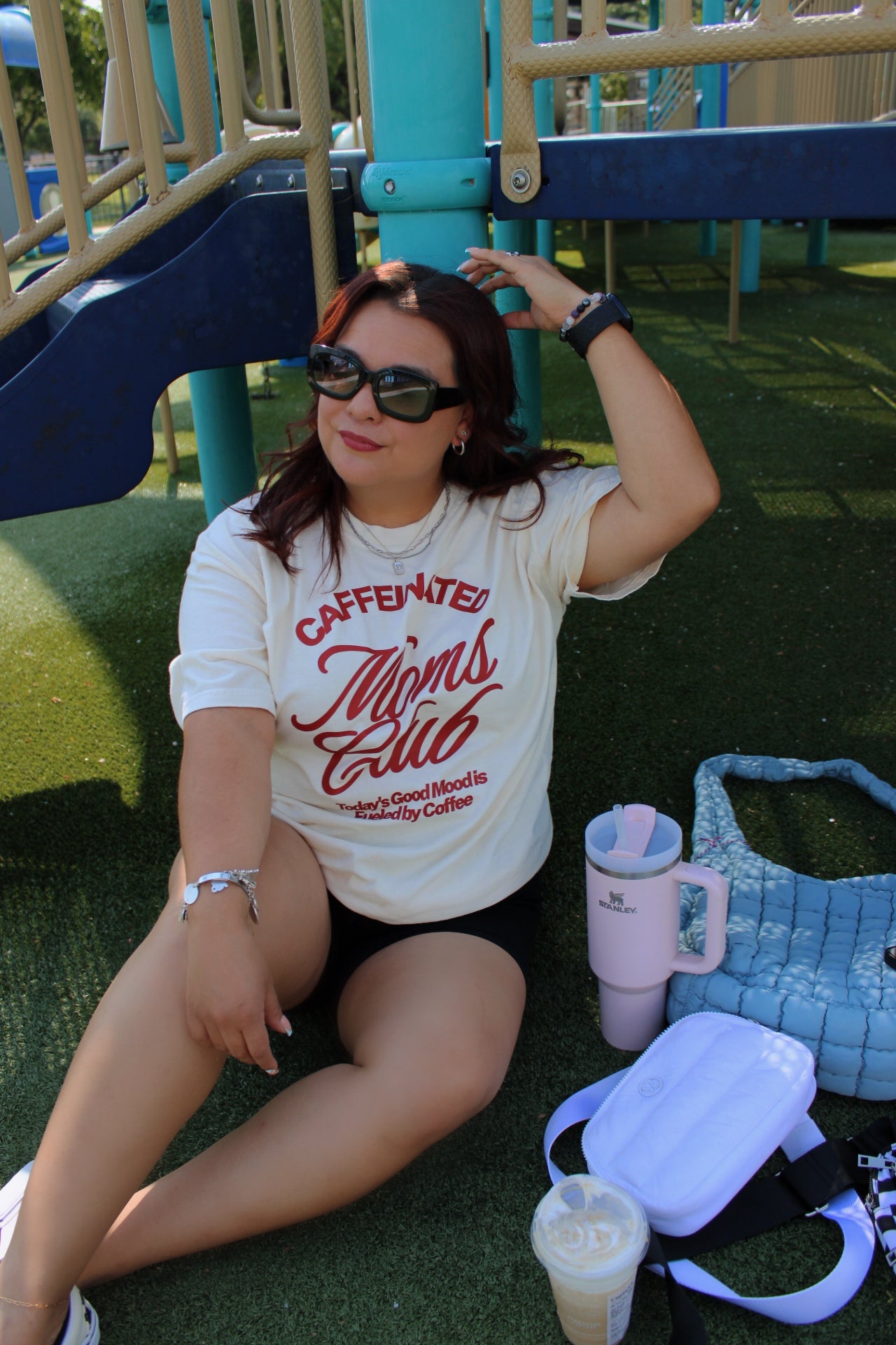 Caffeinated Moms Club Tee