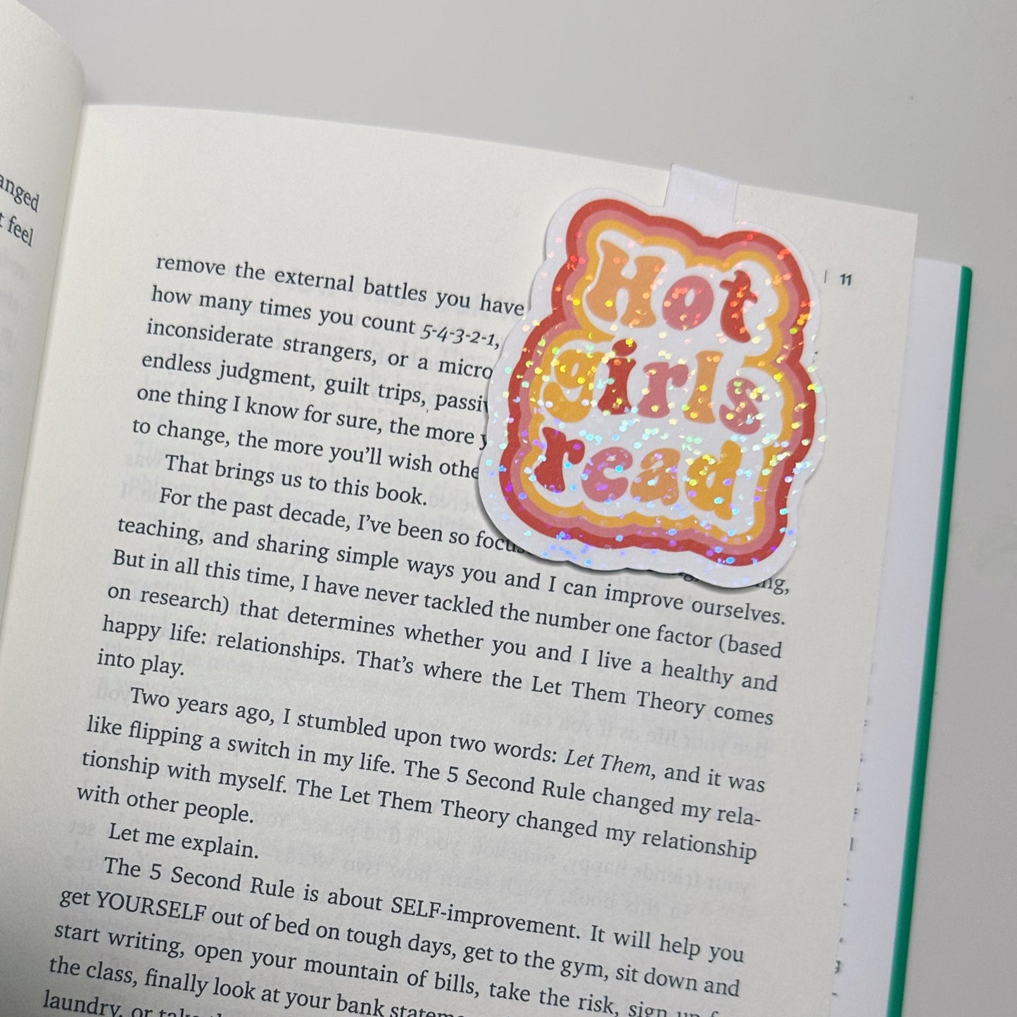 Hot Girls Read Magnetic Bookmark