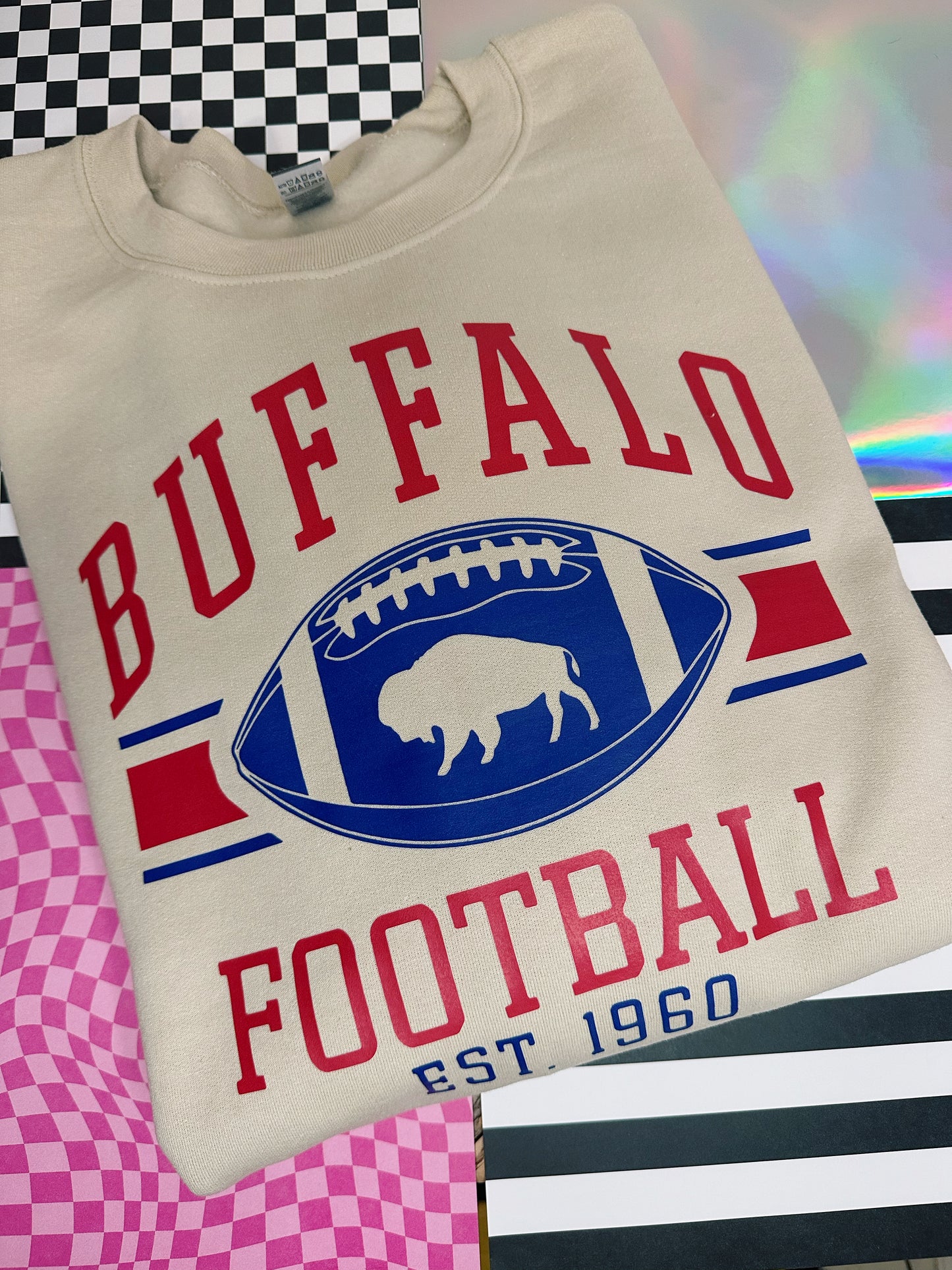 BB Vintage Football Crewneck Sweater