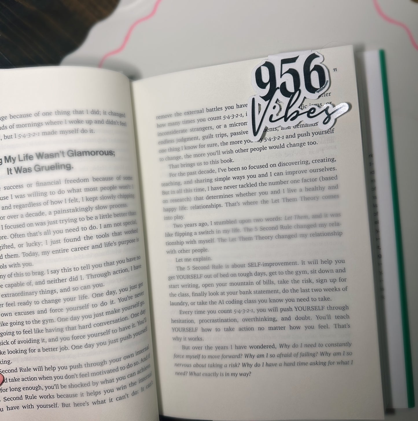 956 Vibes Magnetic Bookmark