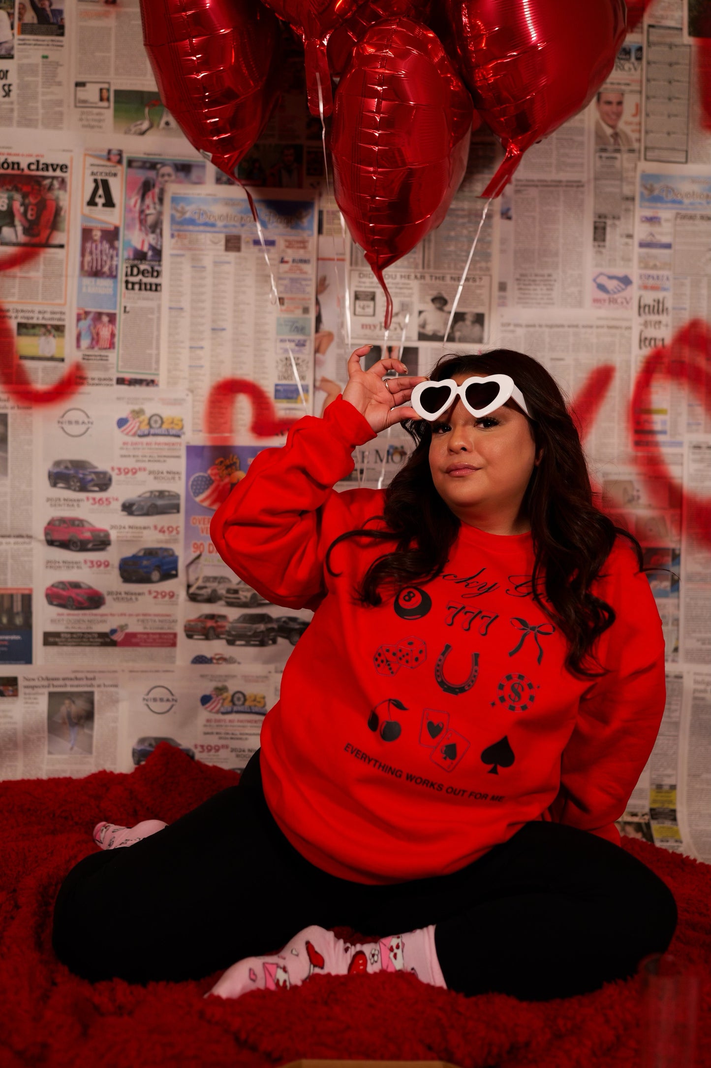 Lucky Girl Crewneck Sweater