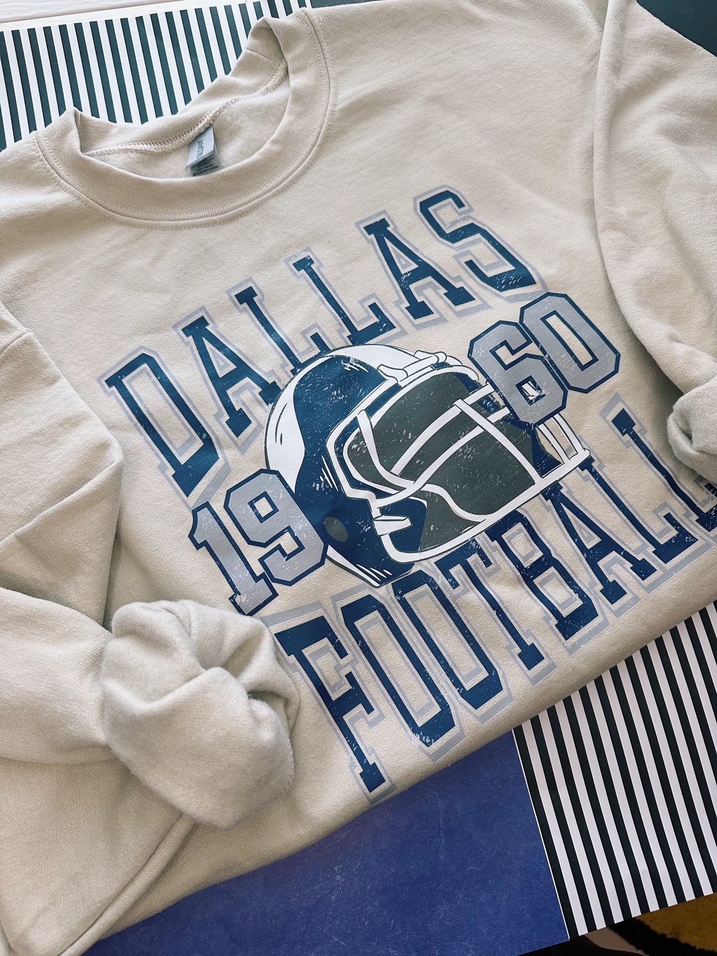 DC Football Vintage Crewneck Sweater