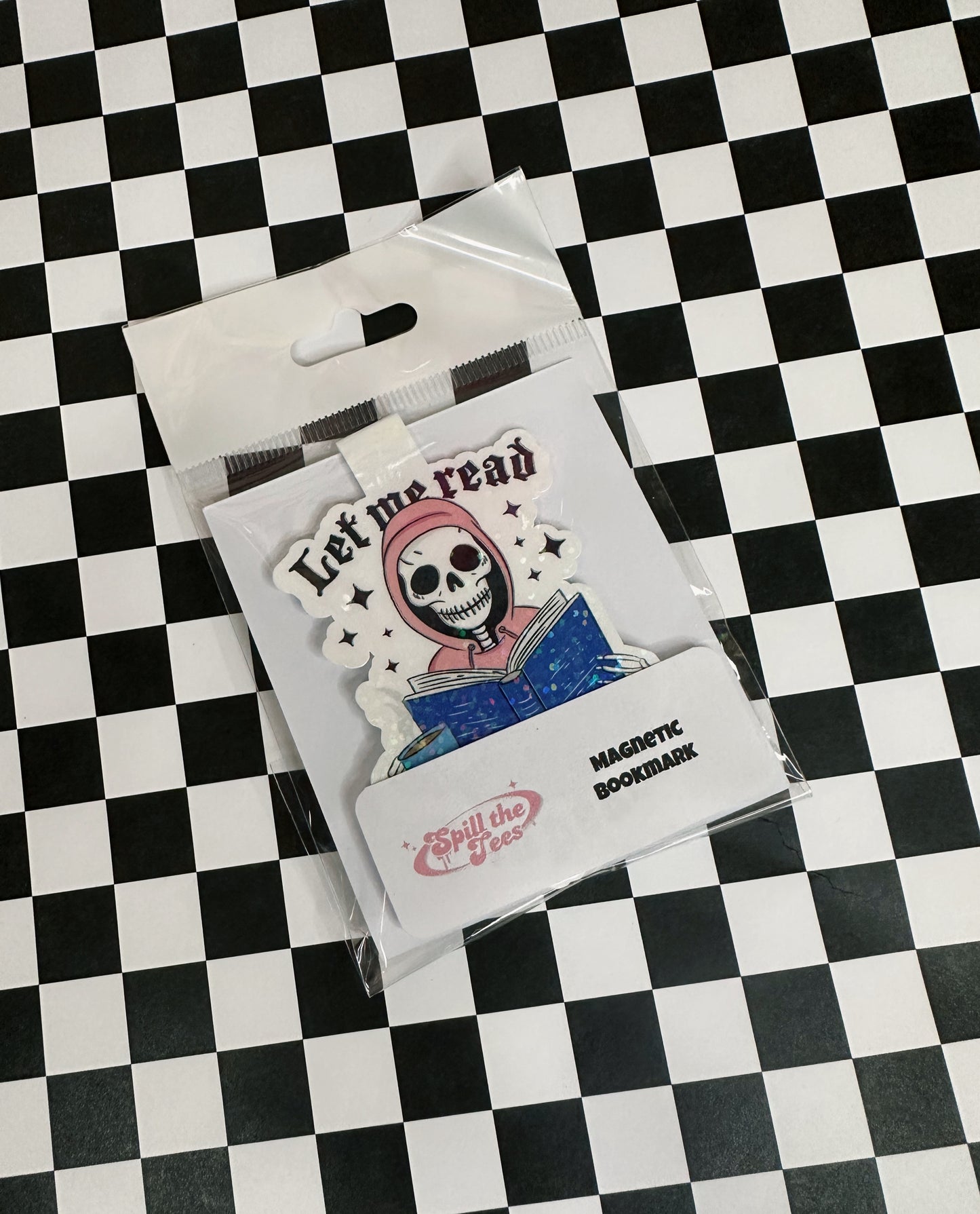 Let me Read Skelly Magnetic Bookmark