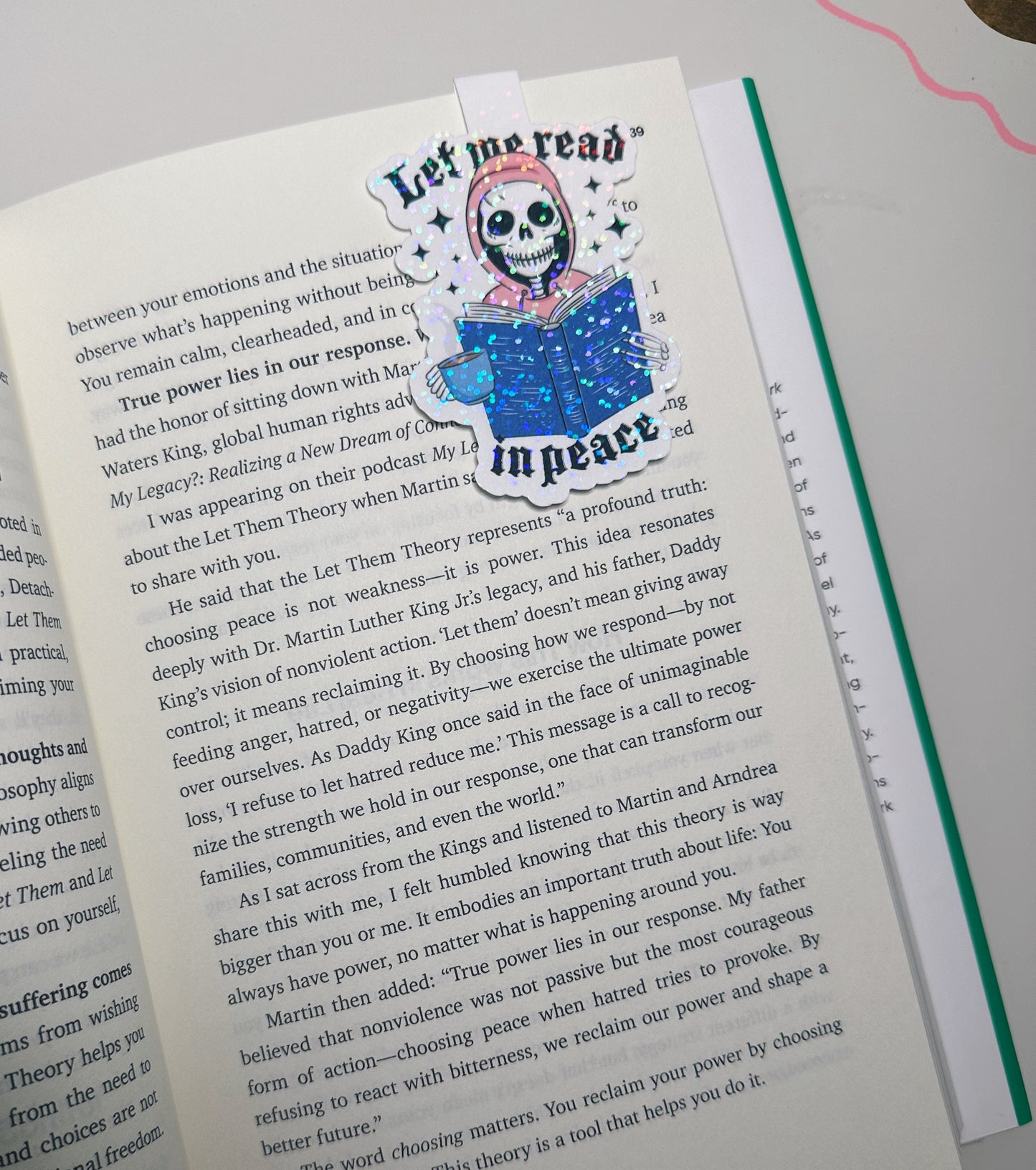 Let me Read Skelly Magnetic Bookmark
