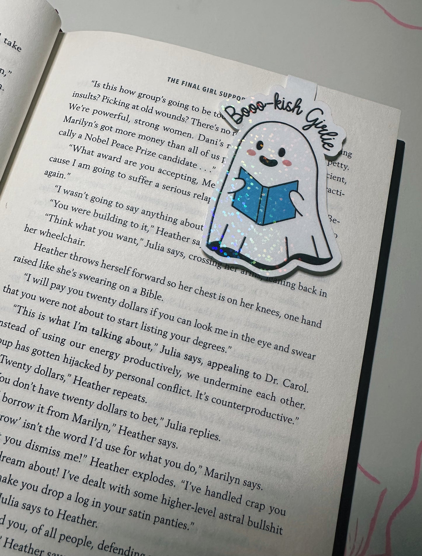 Boooo-kish Girlie Magnetic Bookmark