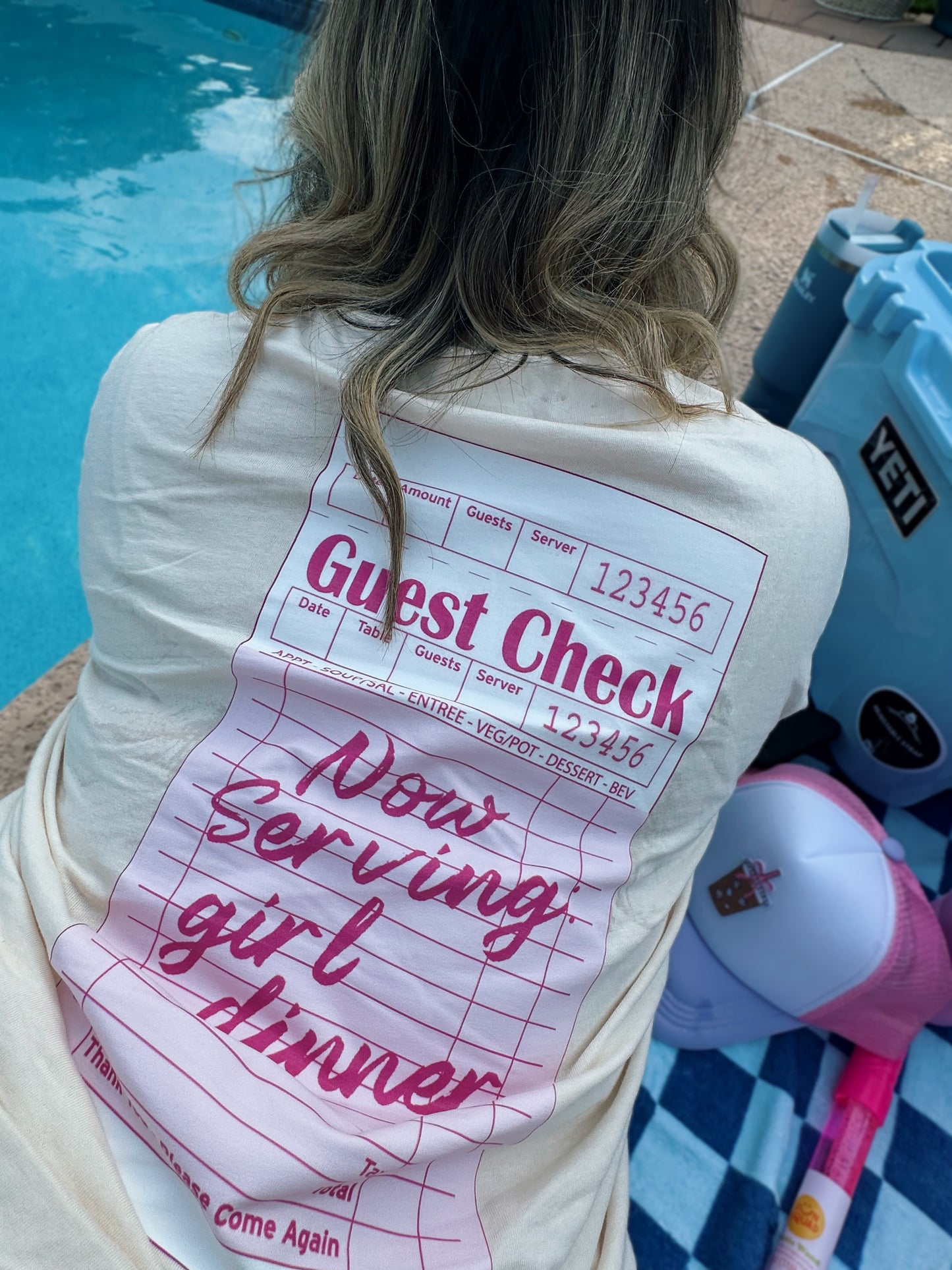 Now Serving Girl Dinner Tee