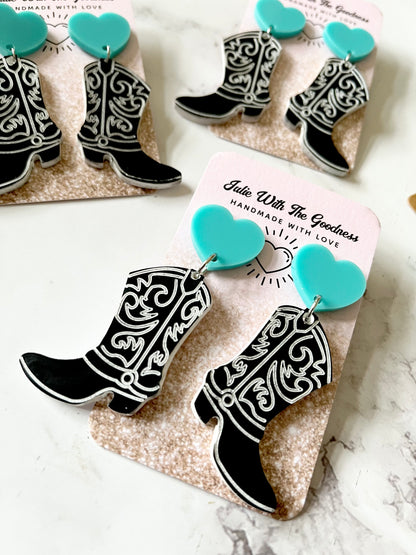 Boots are Love Earrings